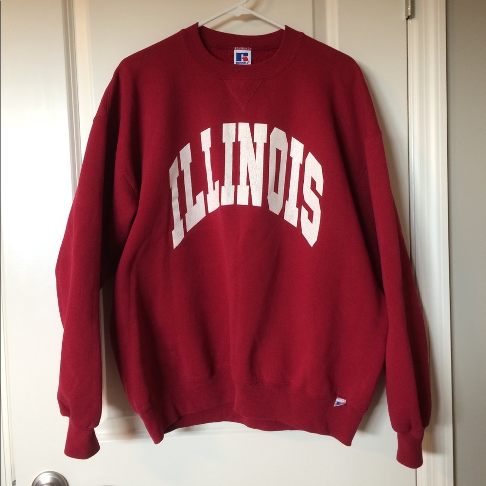Vintage oversized Illinois crew neck sweatshirt